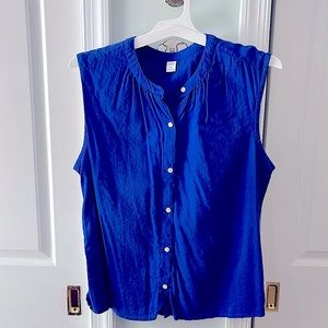 Sleeveless Old Navy button up cotton/rayon/viscose blouse Medium